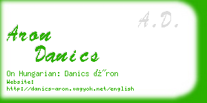 aron danics business card